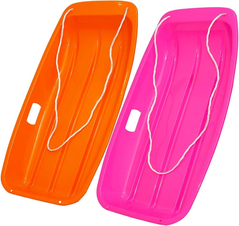 LIBERATECH 2-Person Sled for| 35" All-Season Toboggan | Reinforced Structure | High Weight Capacity | for Snow, Beach & Park - Image 1